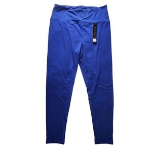 NEW Jvini Womens Large‎ High Waisted Royal Blue Leggings Yoga Gym Activewear NWT